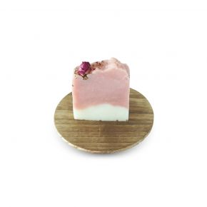 VIVERE x SEVEN SAGES - SOAP ROSE GERANIUM CLARY PINK WHITE 110GR