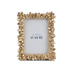 PHOTO FRAME DECO CRYSTAL GOLD 5X7INCH