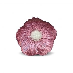 DECO BOWL FLOWER SMALL CLEAR RED 20.5X5.5CM