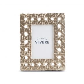 PHOTO FRAME DECO BUNCH LIGHT GOLD 5X7INCH