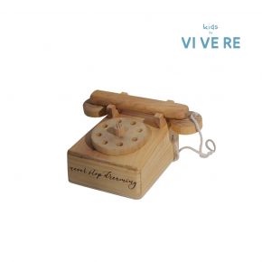 KIDS TOYS WOODEN CLASSIC TELEPHONE CSG