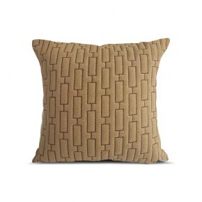 CUSHION COVER HYOGO ABSTRACT LT BROWN 45X45CM
