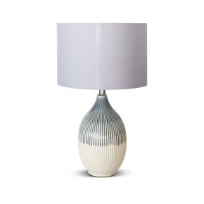 TABLE LAMP ORION ABSTRACT CREAM GRAY