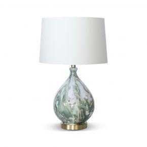TABLE LAMP DREA ABSTRACT WHITE GREEN