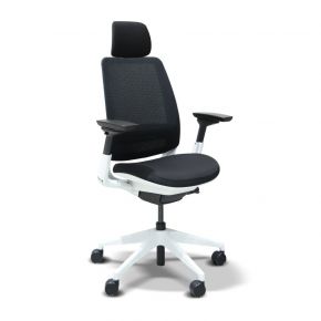  STEELCASE - SERIES 2 CHAIR BLACK WITH HEADREST