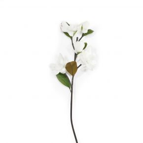 FLOWER NEW MAGNOLIA SPRAY WHITE 80CM