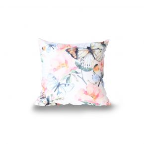 CUSHION COVER BUTTERFLY MIX COLOR 45X45CM