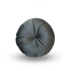 CUSHION COVER ROUND WITH INSERT BROWN D40CM