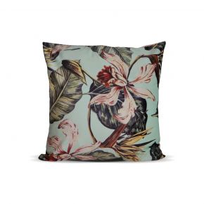 CUSHION COVER FLOWERY AND LEAVES MIXCOL 45X45 CM