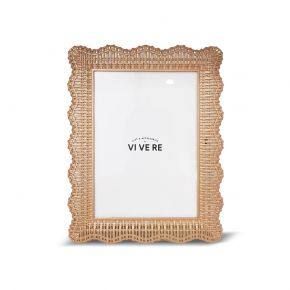 PHOTO FRAME WEAVING WAVE GOLD 5X7INCH