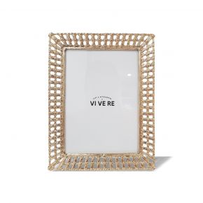 PHOTO FRAME SPIDERY GOLD 5X7INCH