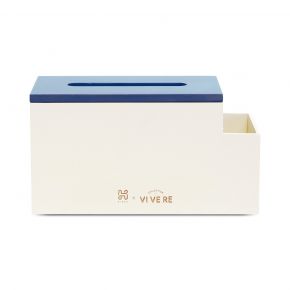 VIVERE x HIKKO - TISSUE BOX WITH DRAWER BLUE