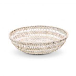 SERV BOWL ROUNDY RATTAN WHICRE D29X9CM
