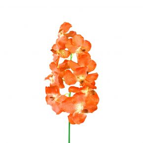 FLOWER VANDA ORCHID SPRAY LARGE ORANGE 73CM
