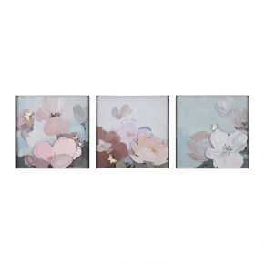 WALL DECO FLOWER PAINTING MIX COLOR 240X60CM