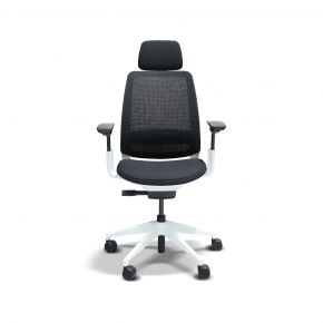 STEELCASE SERIES 2 CHAIR BLACK WITH HEADREST